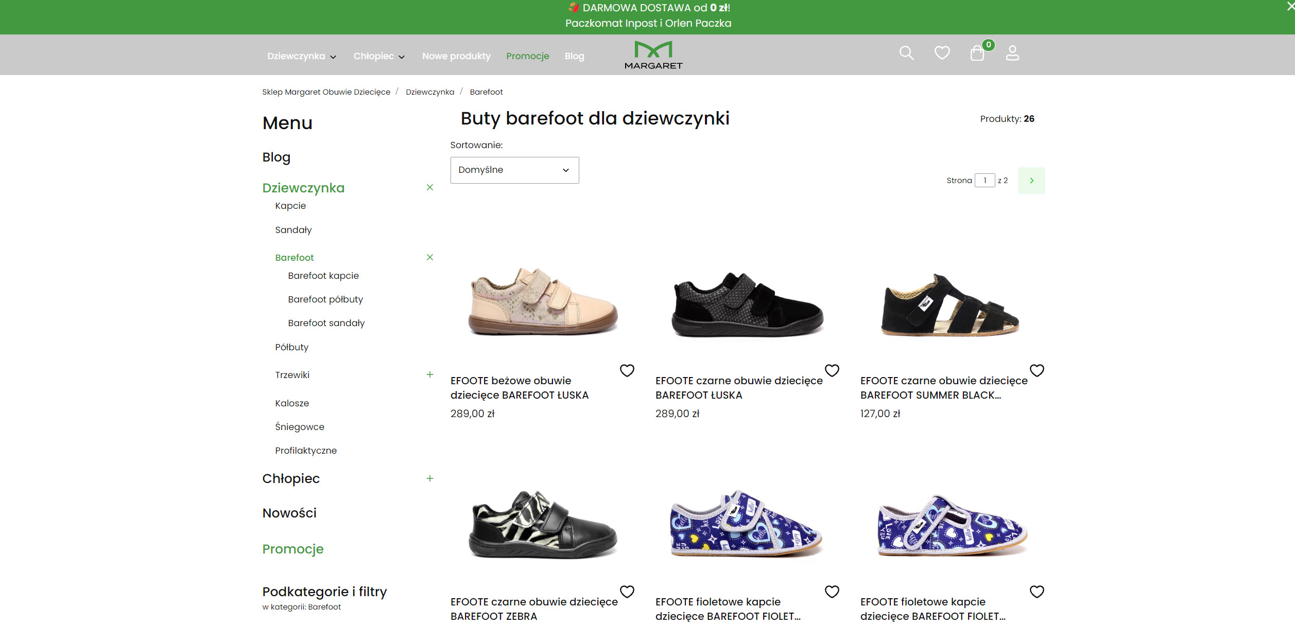 Jak dobrać odpowiednie buty barefoot dla dziewczynki?