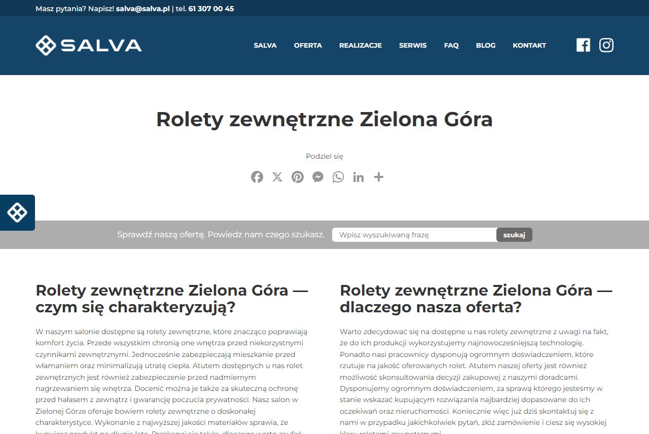 Rolety zewnętrzne w Zielonej Górze - inwestycja, która realnie obniża rachunki za ogrzewanie